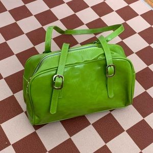 Green shoulder bag